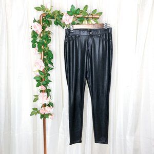 3/$30 Hue Black Vegan Leather Leggings